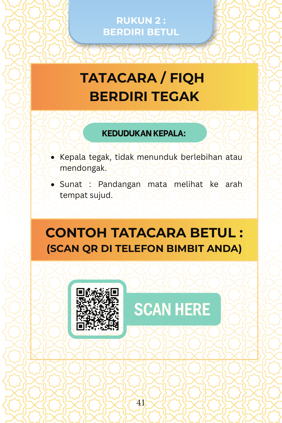 QR tatacara berdiri · Hlm. 41 — halaman sebenar buku